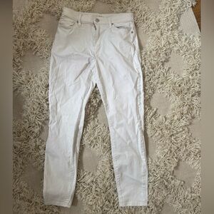 3/$30 FLASH SALE - LOFT White High-Rise Skinny Jeans